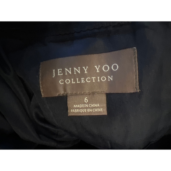 6 Jenny Yoo Collection Annabelle Convertible Strapless Navy Bridesmaid Dress - Picture 7 of 7